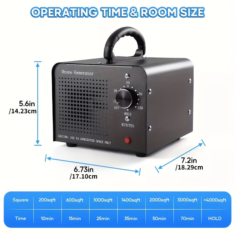 Ozone Generator 36000 Mg Per Hour Odor Removal Timer