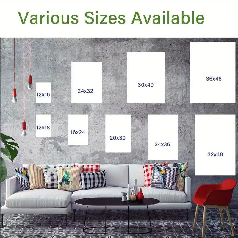 Angel Wings Wall Art Embedded Wood Frame Canvas Modern Decor