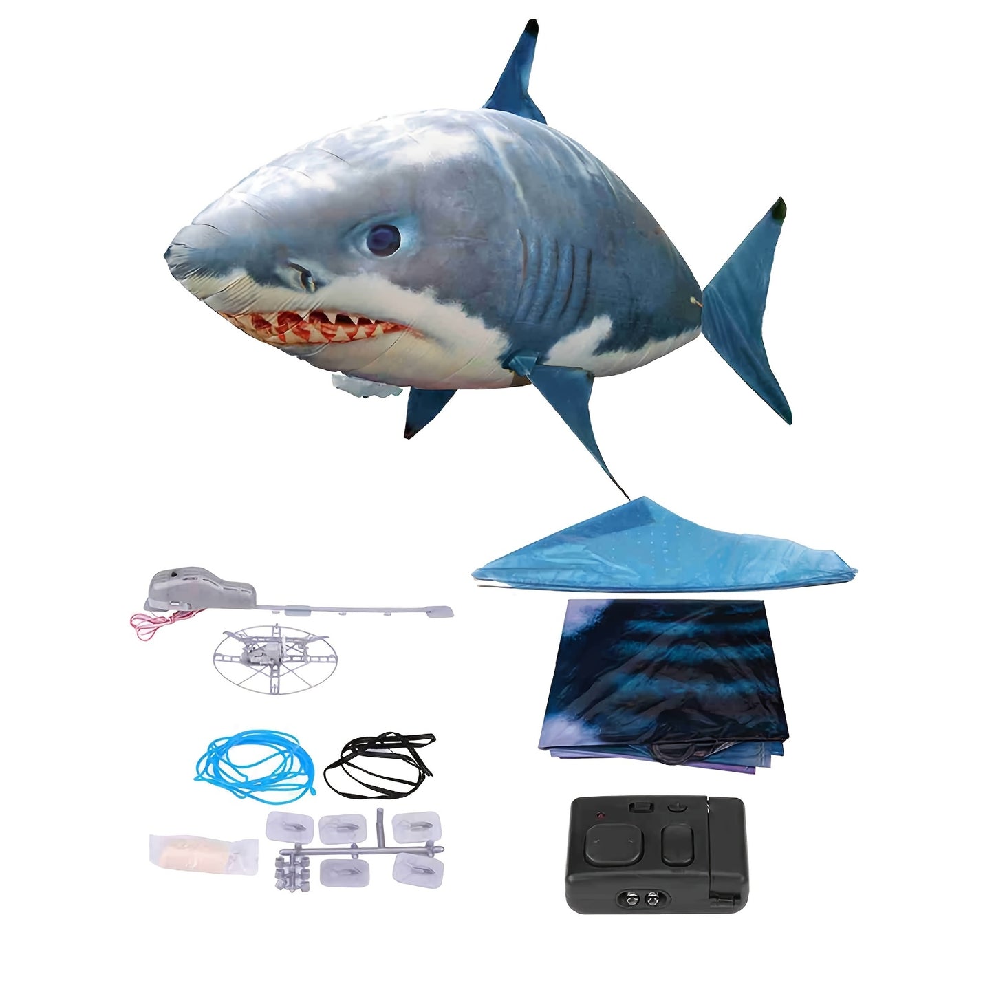 Remote Control Gliding Shark Inflatable RC Flying Fish Toy