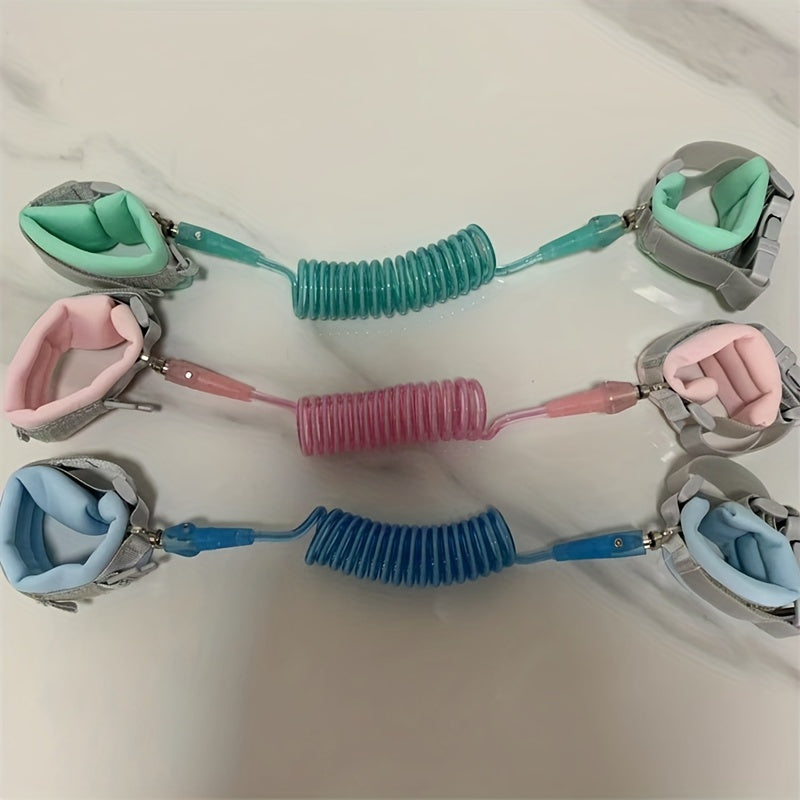 Adjustable Child Anti Lost Wrist Link Rope Band Blue Green