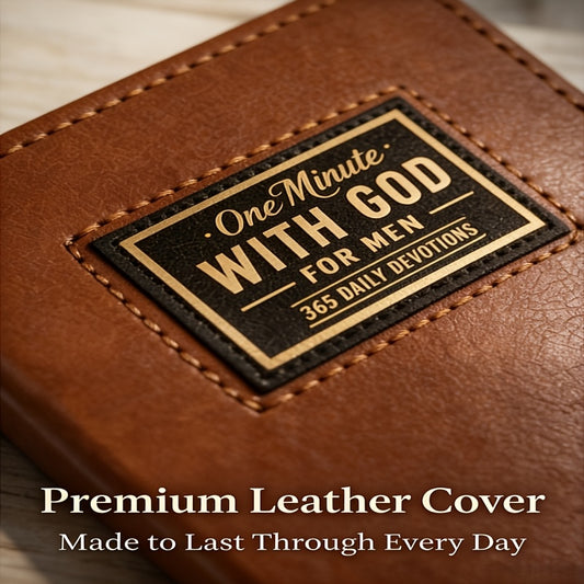 Mens Premium Leather Devotional Journal And Prayer Log 365 Day Faith Tracker