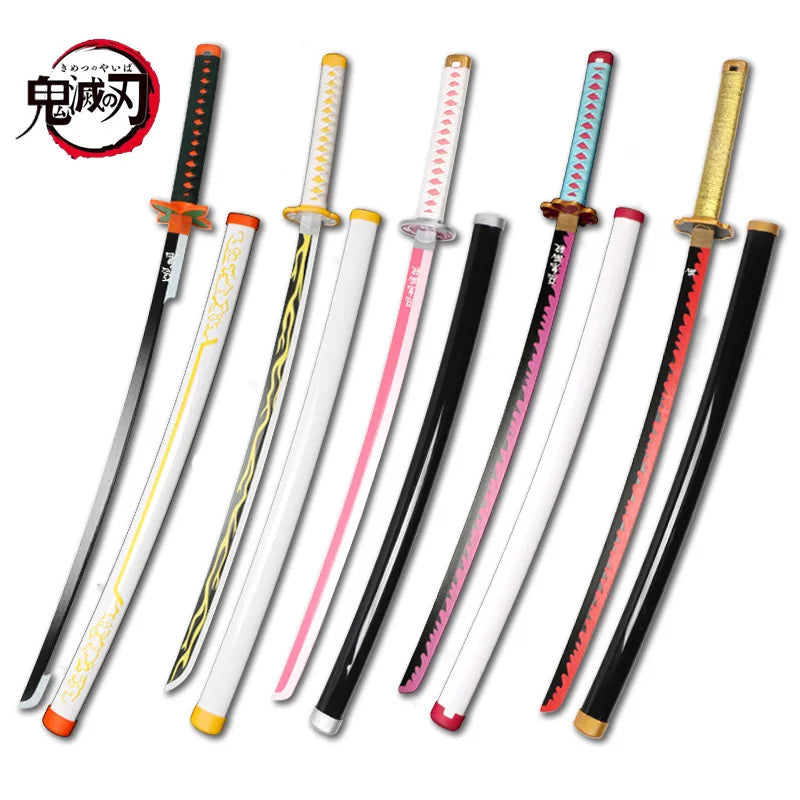 Kimetsu no Yaiba Original Anime Katana Cosplay Weapon Demon Slayer Sword Zenitsu Kyoujurou Tanjiro Swords