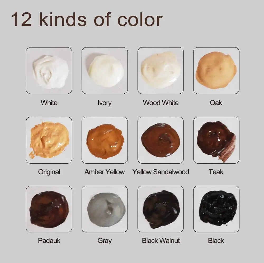 Wood Filler 12 Pieces Repair Kit For Floor And Furniture