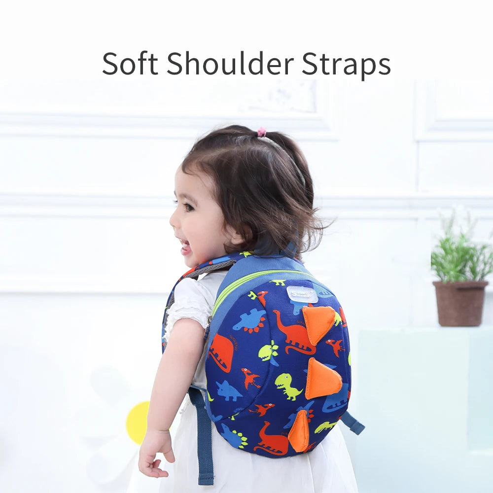 Sunveno Kids Lunch Backpack With Safety Harness Dinosaur