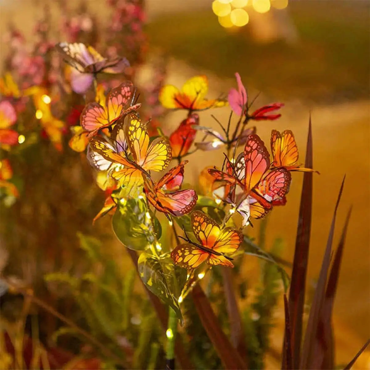 Solar LED Butterfly Garden Light for Outdoor Decoration