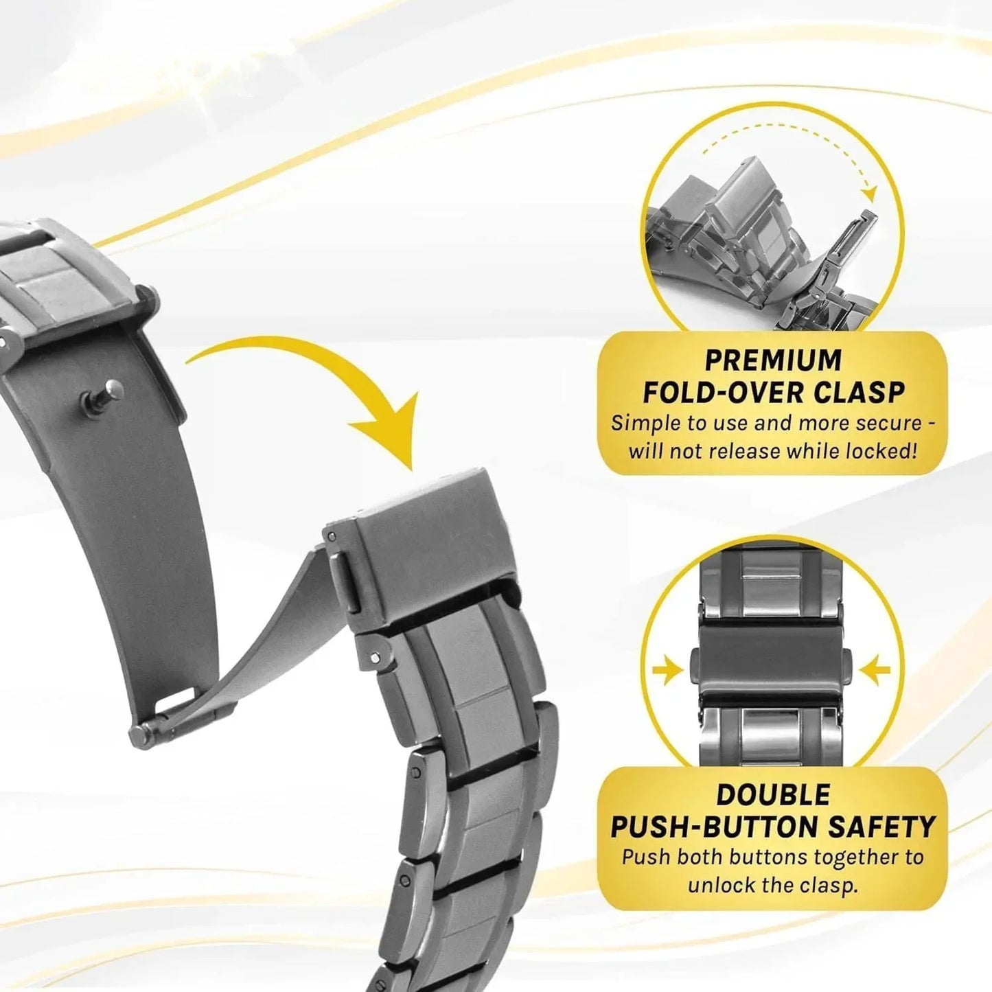 Premium Titanium Steel Magnetic Bracelet For Men 3X