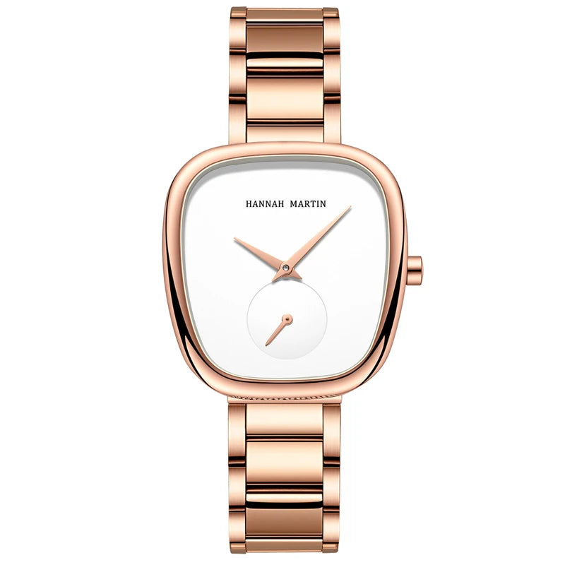 Hannah Martin Women Quartz Watch 34mm Wine Barrel Rose Gold