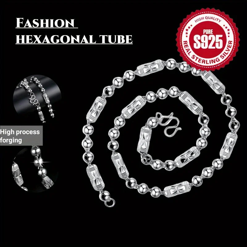 925 Sterling Silver Chain Necklace For Men Daily Wear Gift