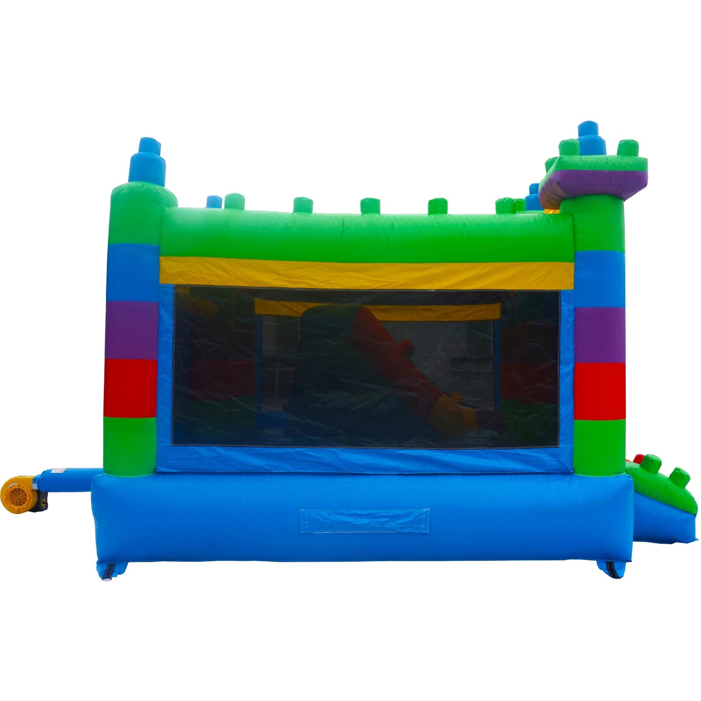 PVC Commercial Inflatable Bounce House for Big Kids Large Jumping House with Built-In Slide Outdoor Backyard Birthday Party