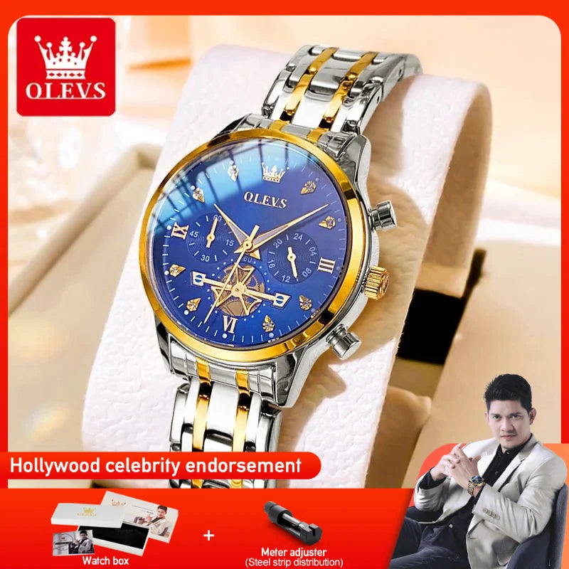 OLEVS 2897 Women Watch Multifunction Quartz Waterproof Gifts