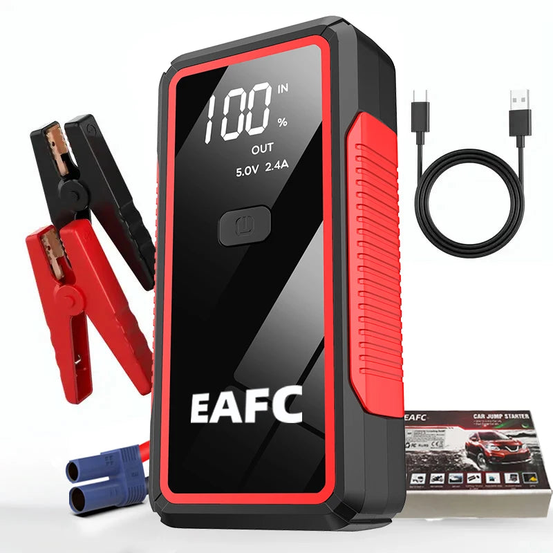 Car Jump Starter 2000A Peak Current Power Bank 12V 6L 4L