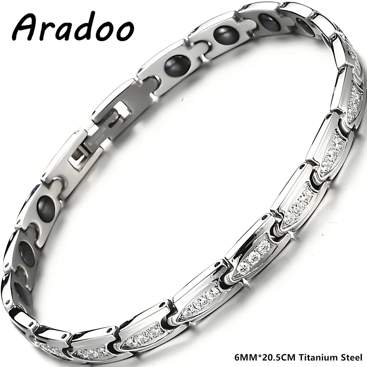 Aradoo Premium Titanium Steel Zirconia Bracelets For Women