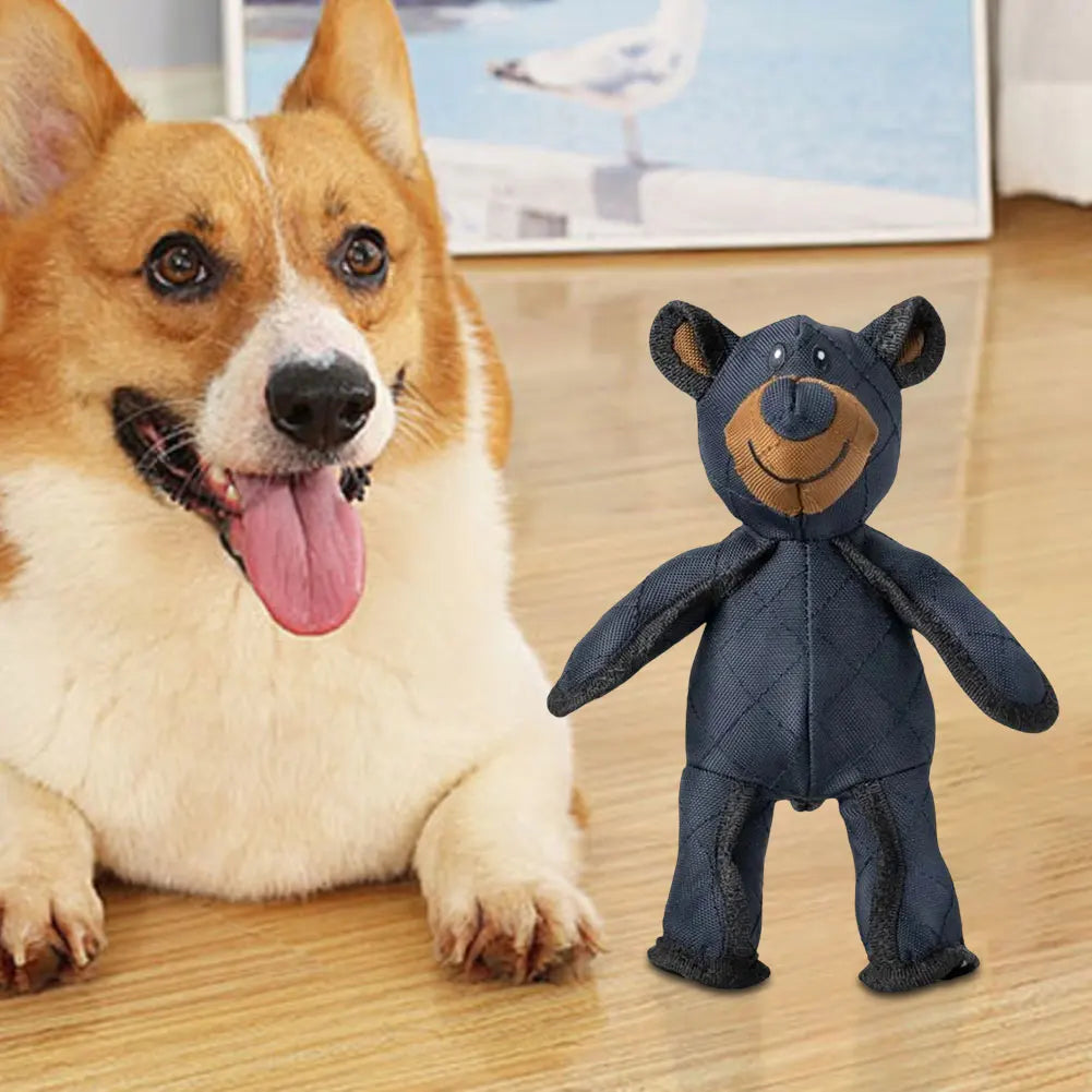 Mighty Bear Robust Plush Interactive Dog Toy With Sound