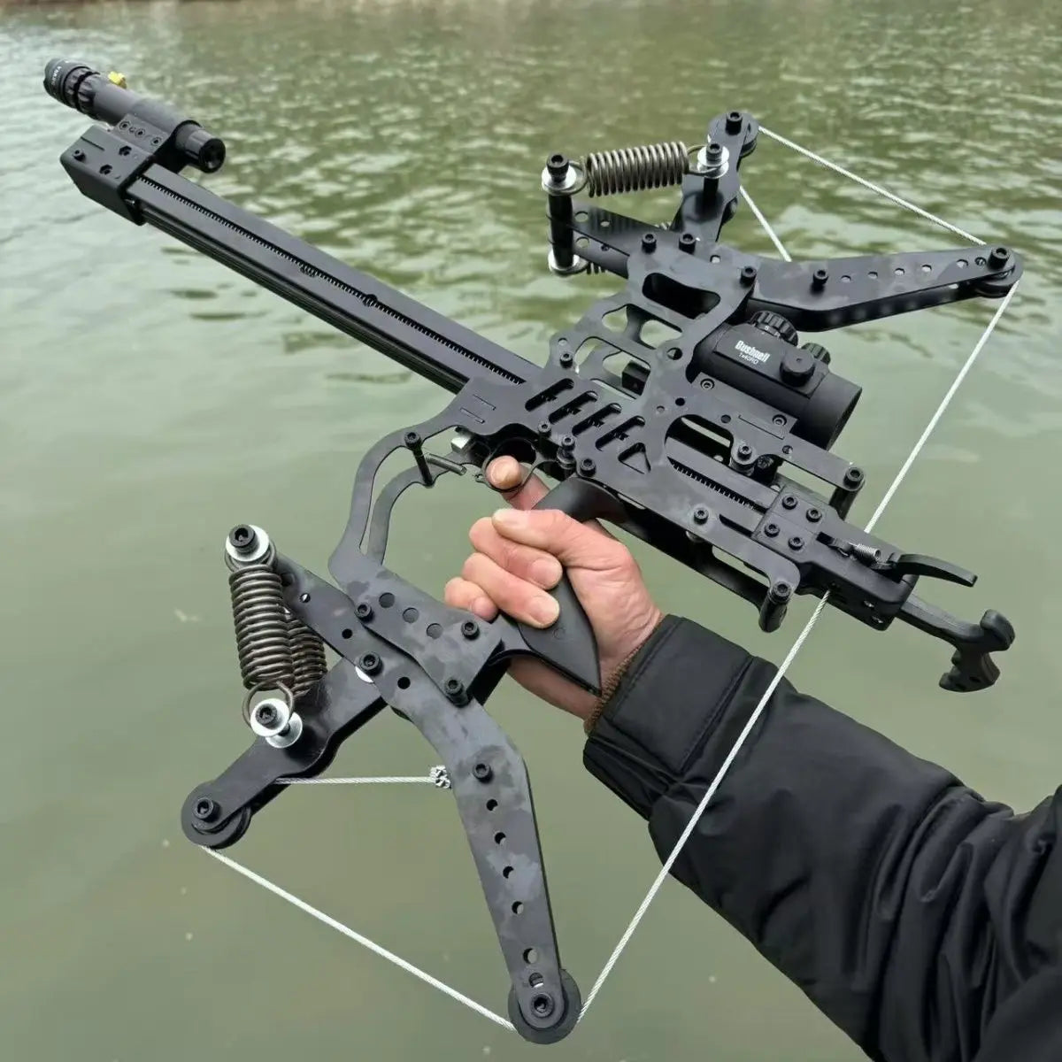 Telescopic Metal Slingshot Bow for Hunting Precision Laser
