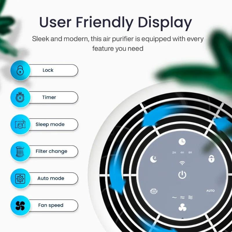 Miko Air Purifier for Large Room H13 True HEPA Clean Air
