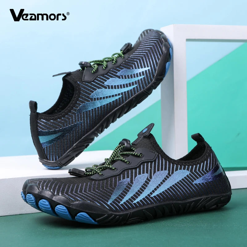 Men's Beach Aqua Shoes Barefoot Quick Dry Water Sports Shoes Women Light Breathable Wading Sneakers for Swimming Surfing Boating