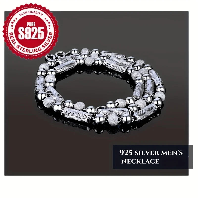 925 Sterling Silver Chain Necklace For Men Daily Wear Gift
