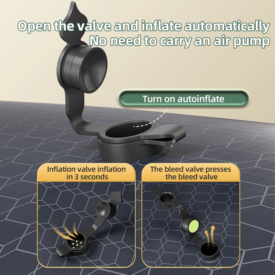 Automatic inflatable mattress double air mattress sleeping pad camping moisture-proof mat outdoor camping air cushion moisture-p