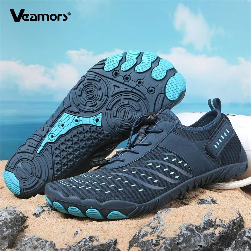 Men's Beach Aqua Shoes Barefoot Quick Dry Water Sports Shoes Women Light Breathable Wading Sneakers for Swimming Surfing Boating
