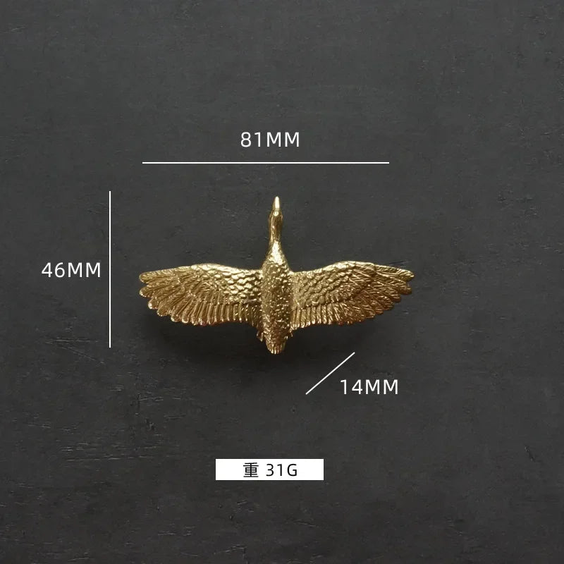 Brass Wild Goose Cabinet Handles Nordic Gold Drawer Pulls