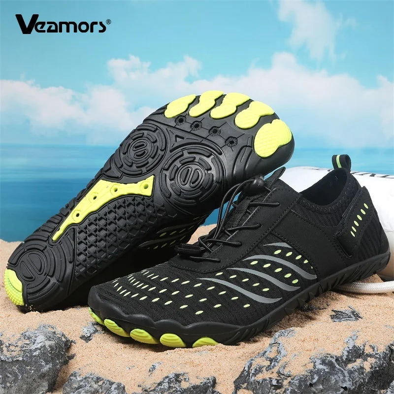 Men's Beach Aqua Shoes Barefoot Quick Dry Water Sports Shoes Women Light Breathable Wading Sneakers for Swimming Surfing Boating