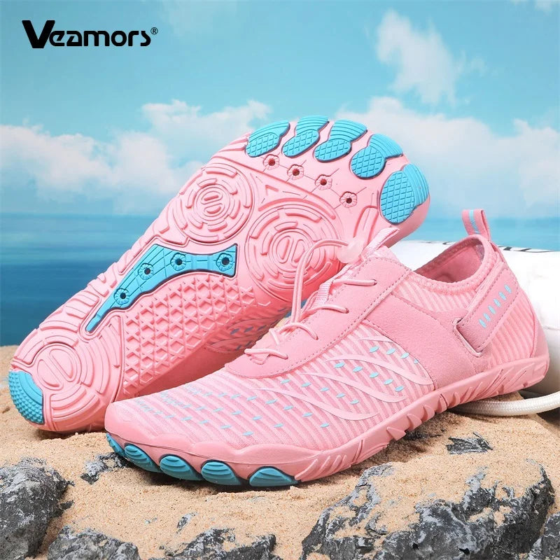 Men's Beach Aqua Shoes Barefoot Quick Dry Water Sports Shoes Women Light Breathable Wading Sneakers for Swimming Surfing Boating