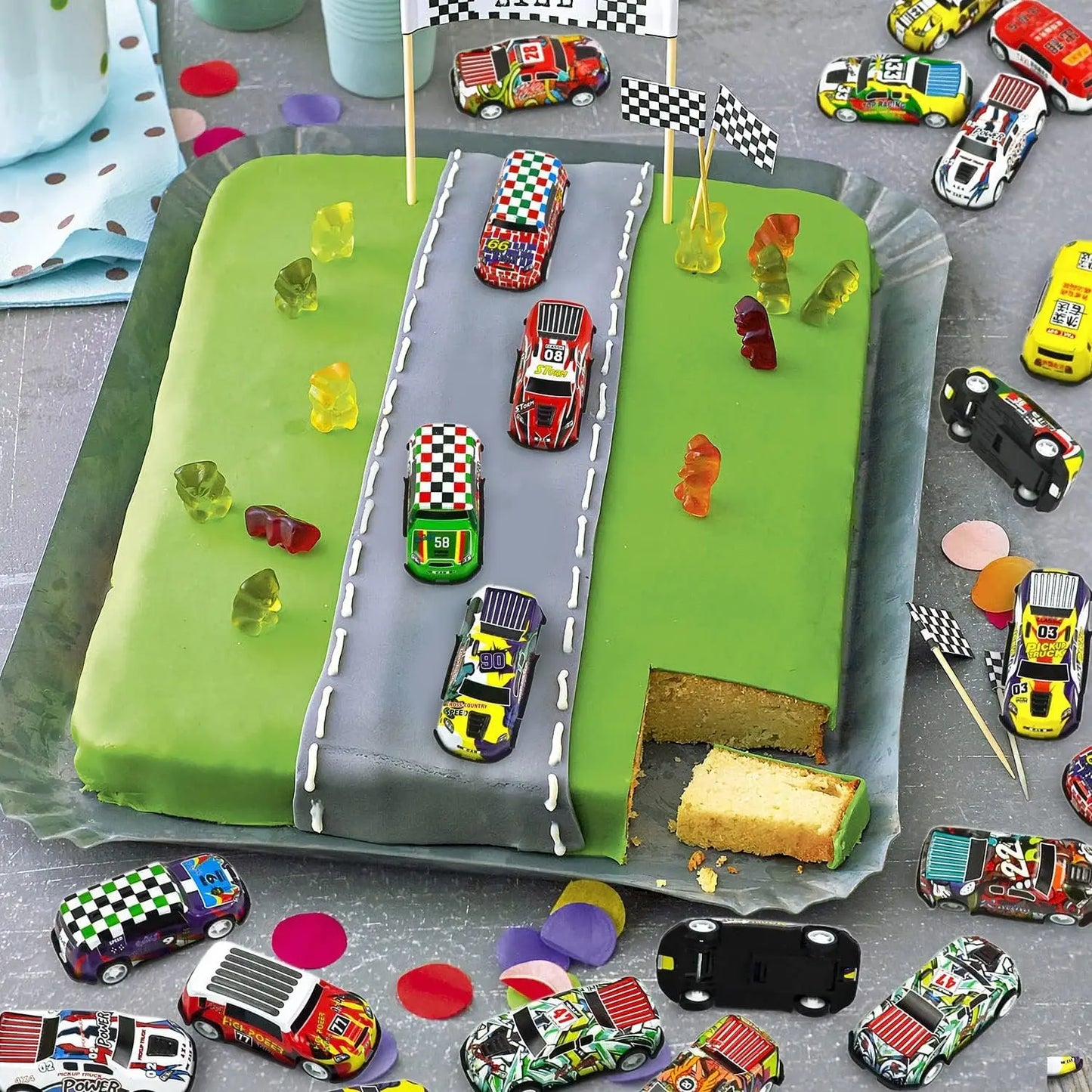 30 Mini Pull Back Cars For Kids Boys Girls Toddlers Party Favors Birthday Gifts