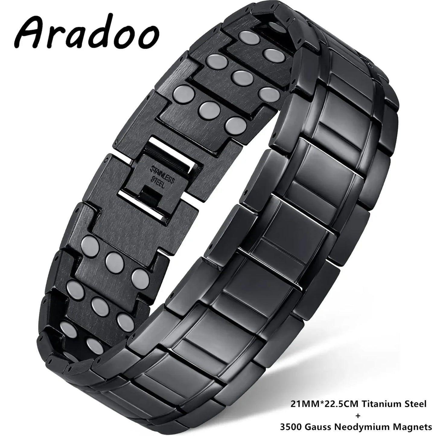 Premium Titanium Steel Magnetic Bracelet For Men 3X