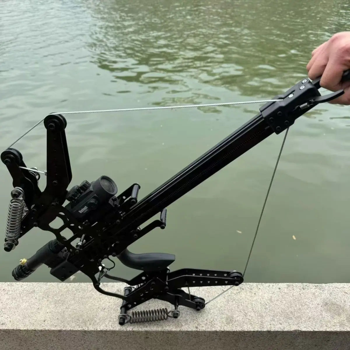 Telescopic Metal Slingshot Bow for Hunting Precision Laser
