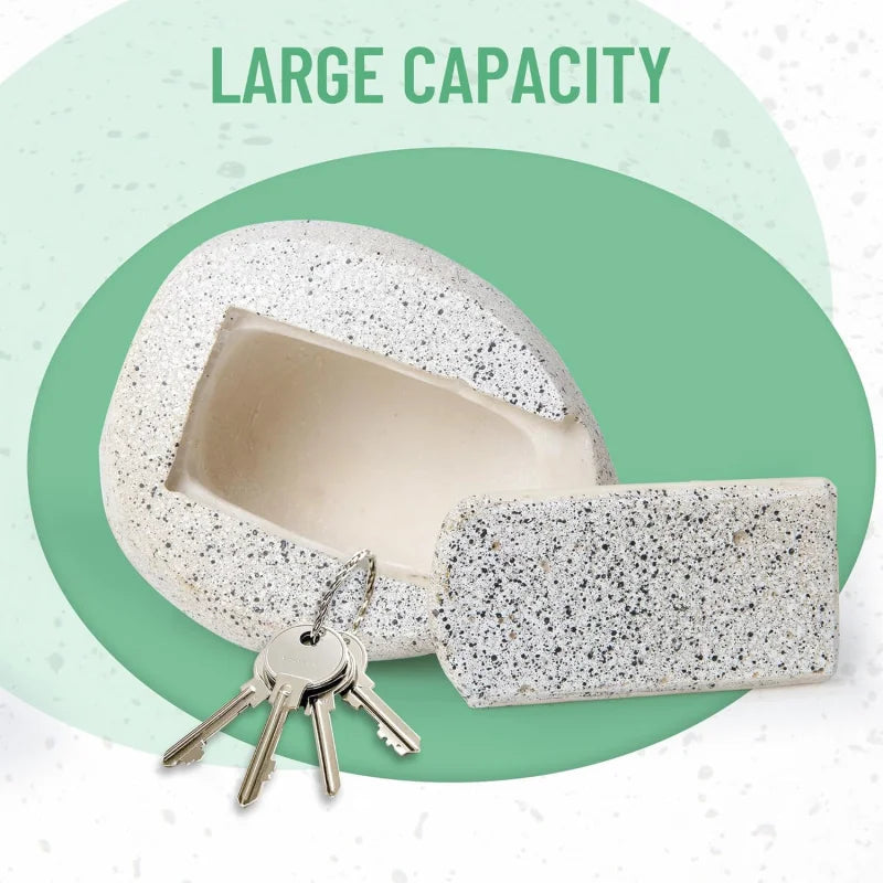 Rock - Stone Look - Hidden Safe Secret Storage Box Keys, Hider Garden or Yard -