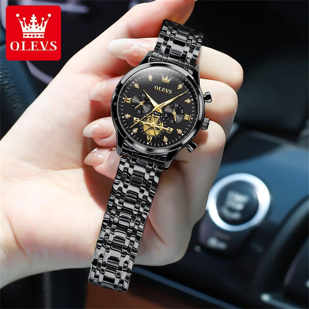 OLEVS 2897 Women Watch Multifunction Quartz Waterproof Gifts