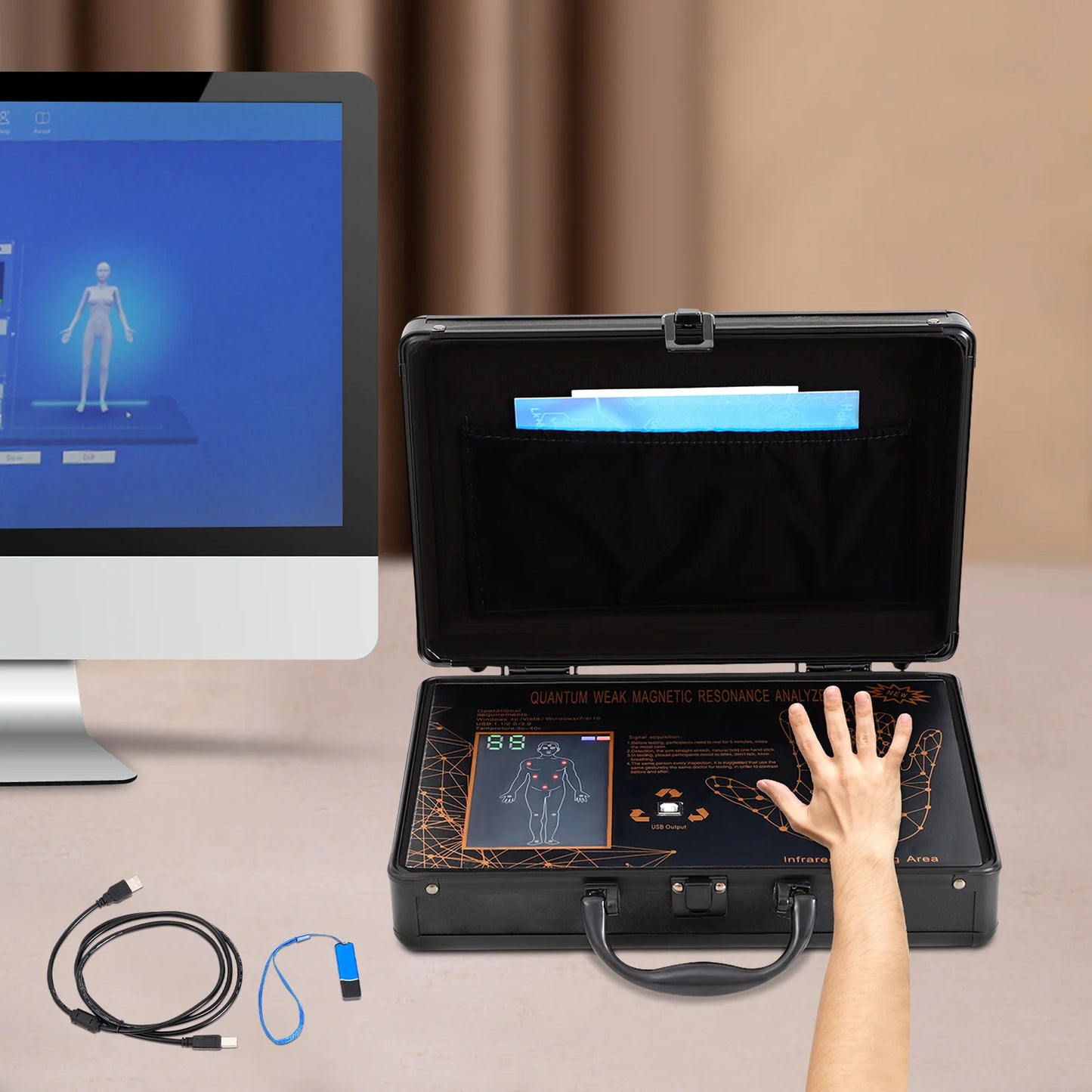 Bymaocar Quantum Magnetic Resonance Body Analyzer Scanner