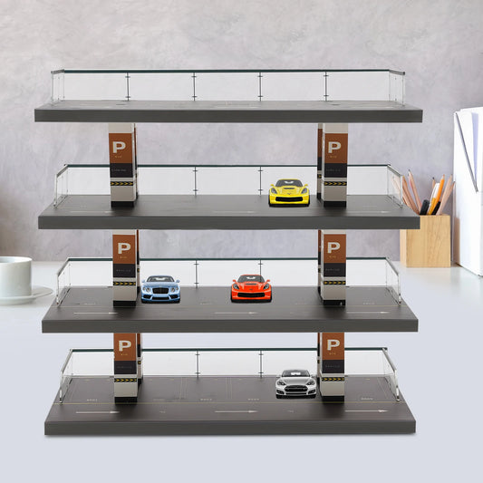 1/64 Parking Lot Toy Car Display Rack For Kids Room Decor Gifts