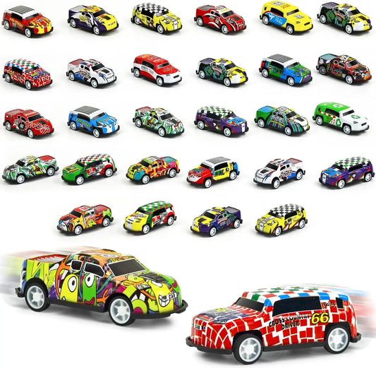 30 Mini Pull Back Cars For Kids Boys Girls Toddlers Party Favors Birthday Gifts