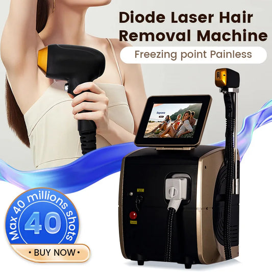 Professional Diode Laser Hair Removal Nd YAG 755 808 1064nm