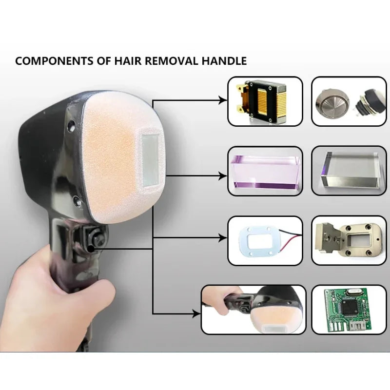 Professional Diode Laser Hair Removal Nd YAG 755 808 1064nm