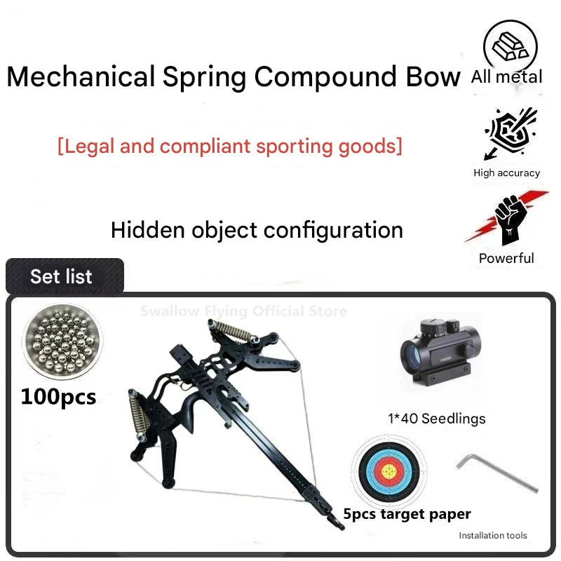 Telescopic Metal Slingshot Bow for Hunting Precision Laser