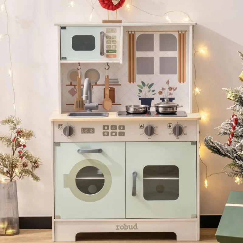 Robotime Robud Play Kitchen Set With Lights And Sounds