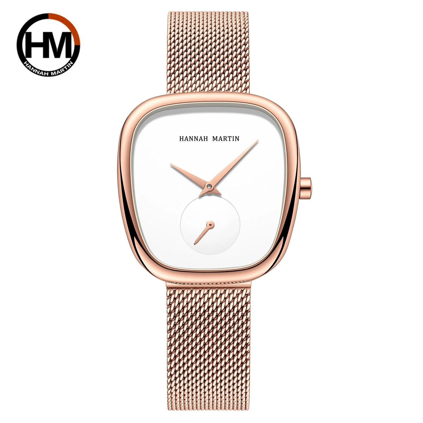 Hannah Martin Women Quartz Watch 34mm Wine Barrel Rose Gold