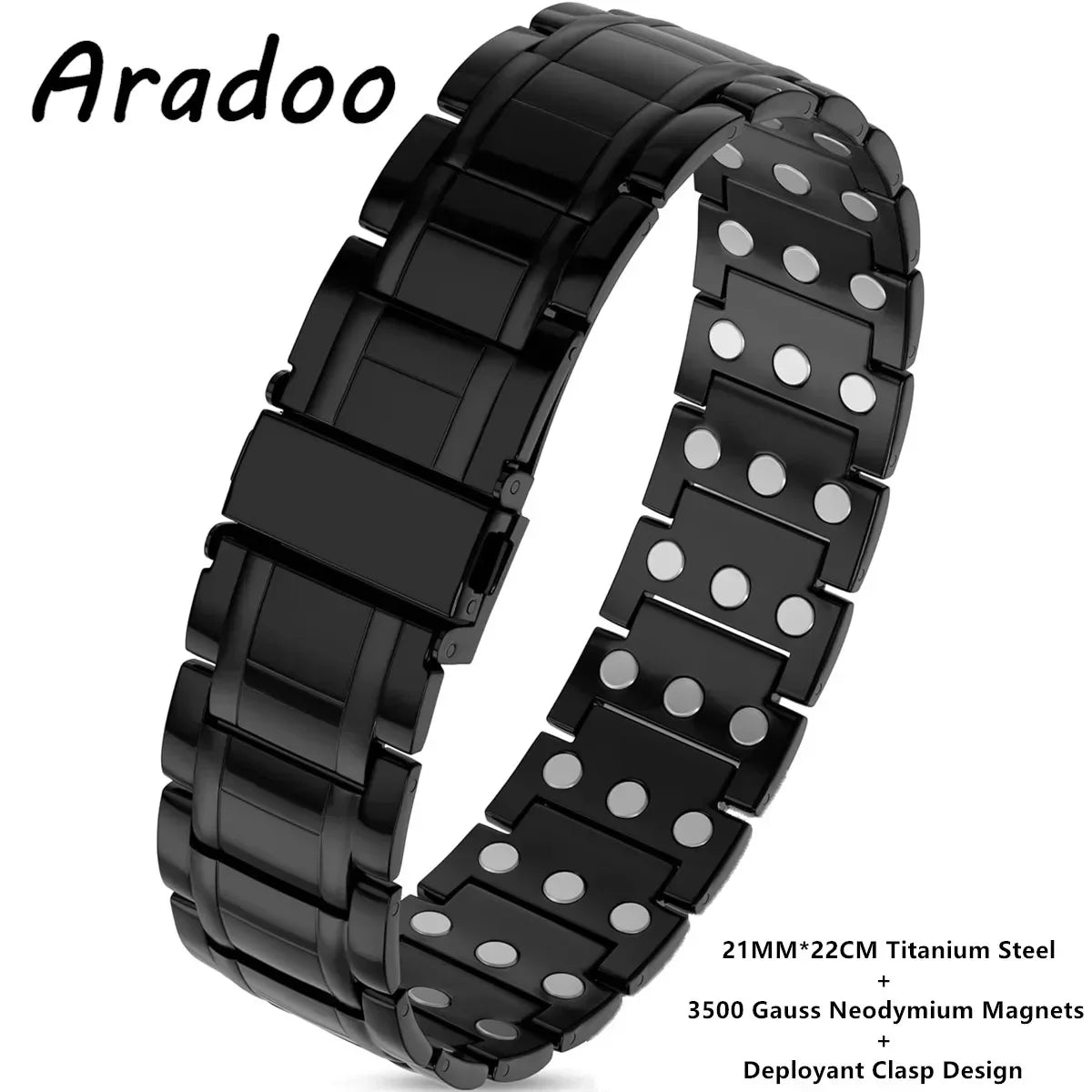 Premium Titanium Steel Magnetic Bracelet For Men 3X