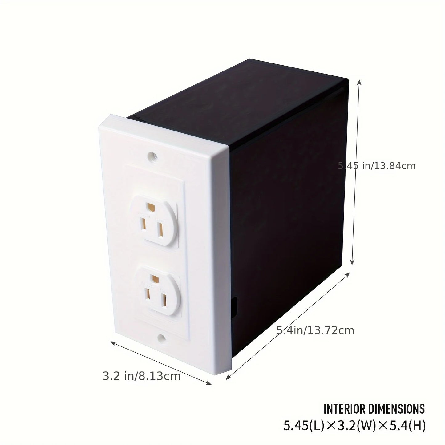 Imitation Double US Plug American Standard Socket Wall Safe Security Secret Hidden Stash Box