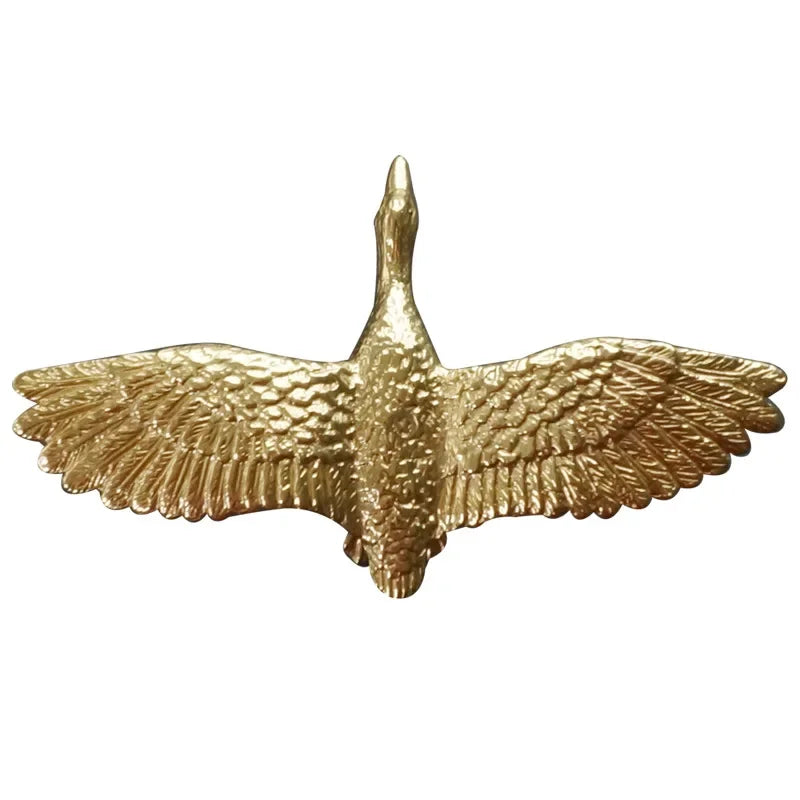 Brass Wild Goose Cabinet Handles Nordic Gold Drawer Pulls