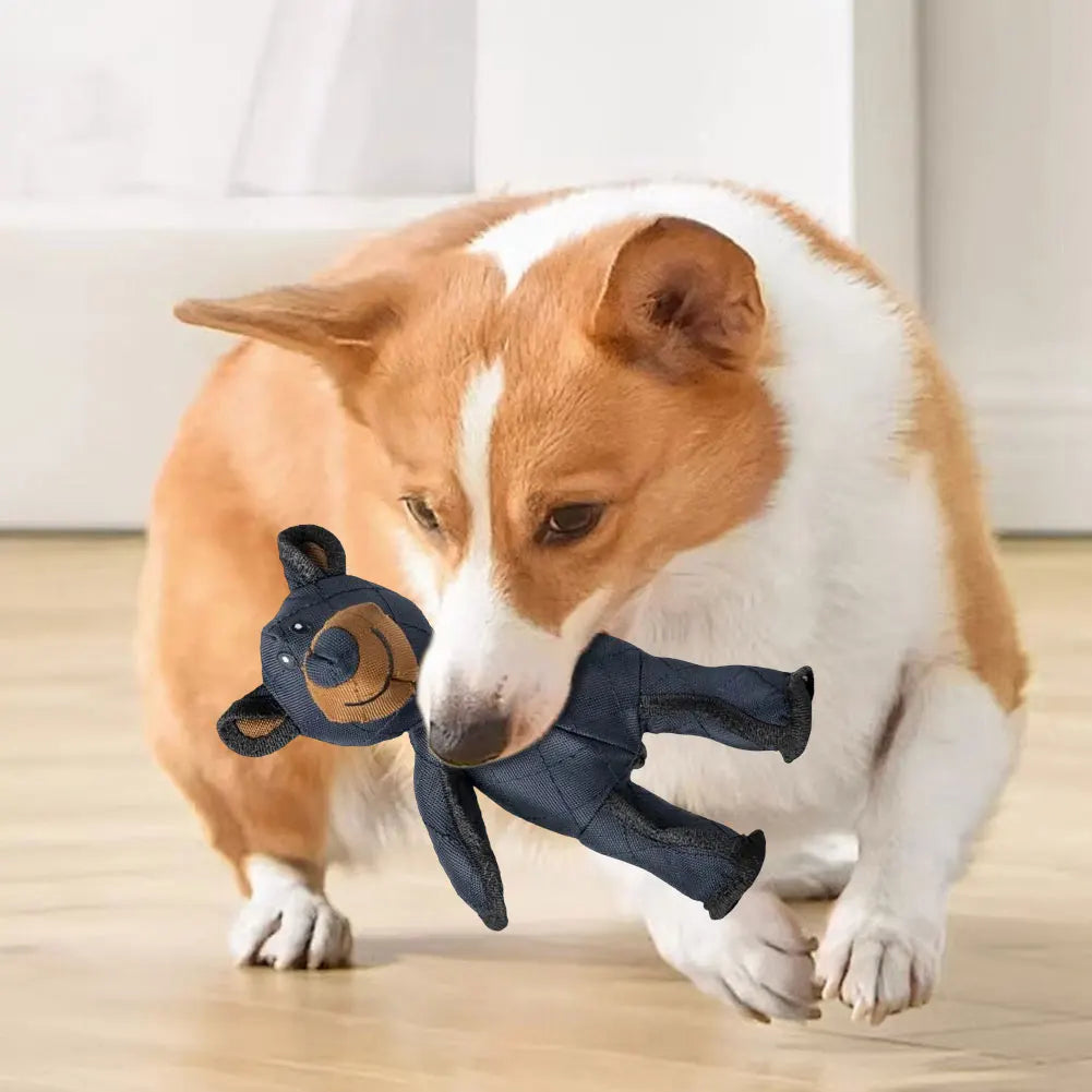 Mighty Bear Robust Plush Interactive Dog Toy With Sound