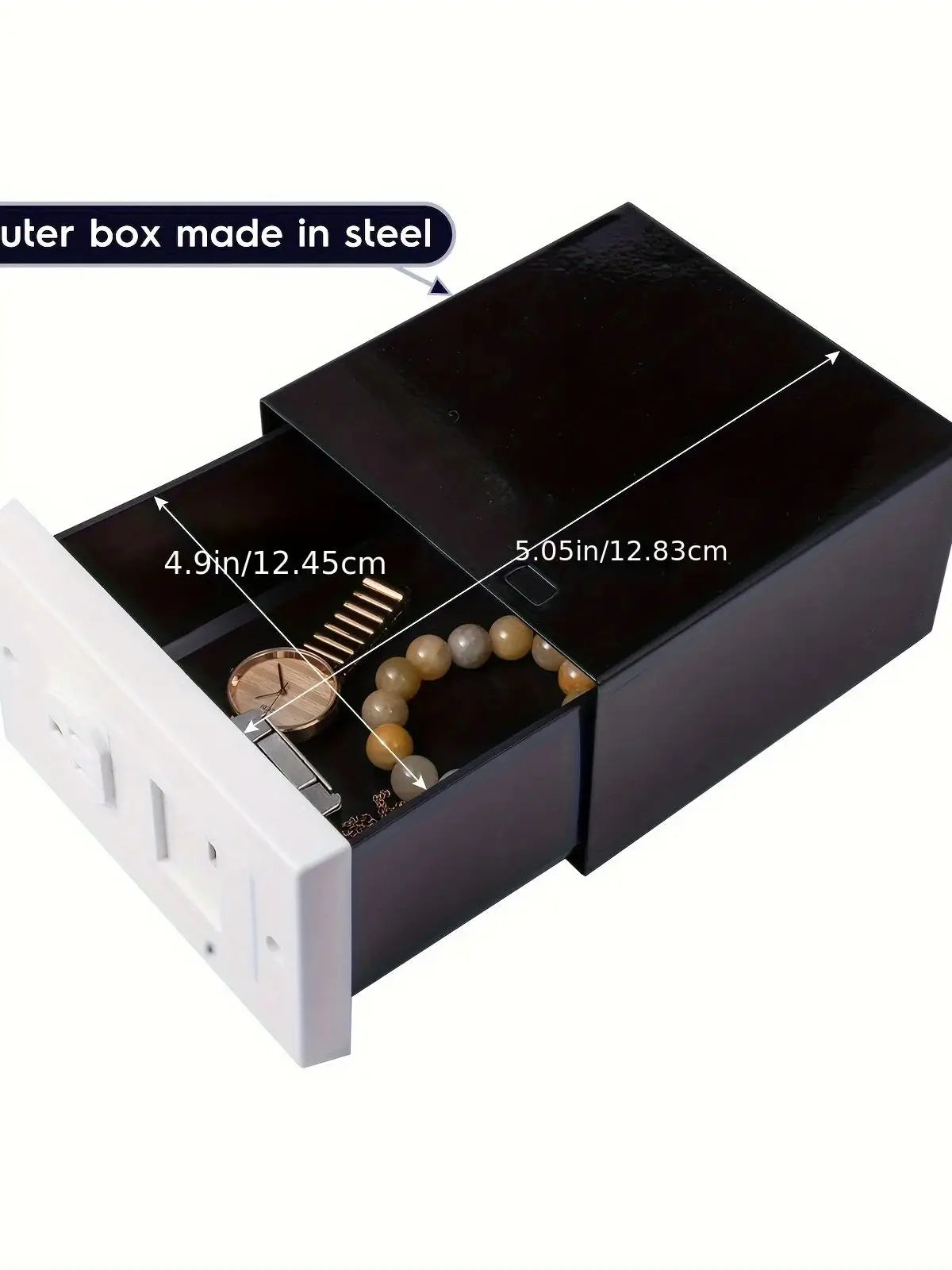 Imitation Double US Plug American Standard Socket Wall Safe Security Secret Hidden Stash Box