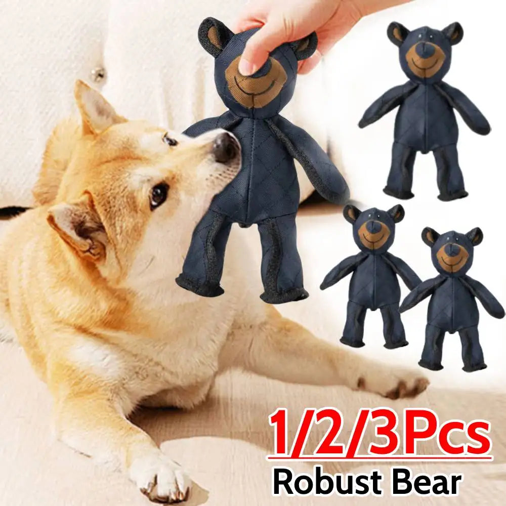 Mighty Bear Robust Plush Interactive Dog Toy With Sound