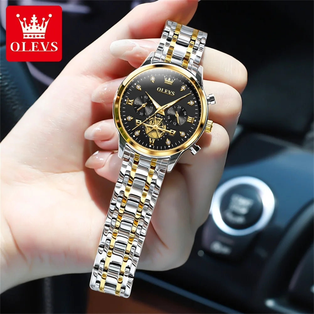 OLEVS 2897 Women Watch Multifunction Quartz Waterproof Gifts