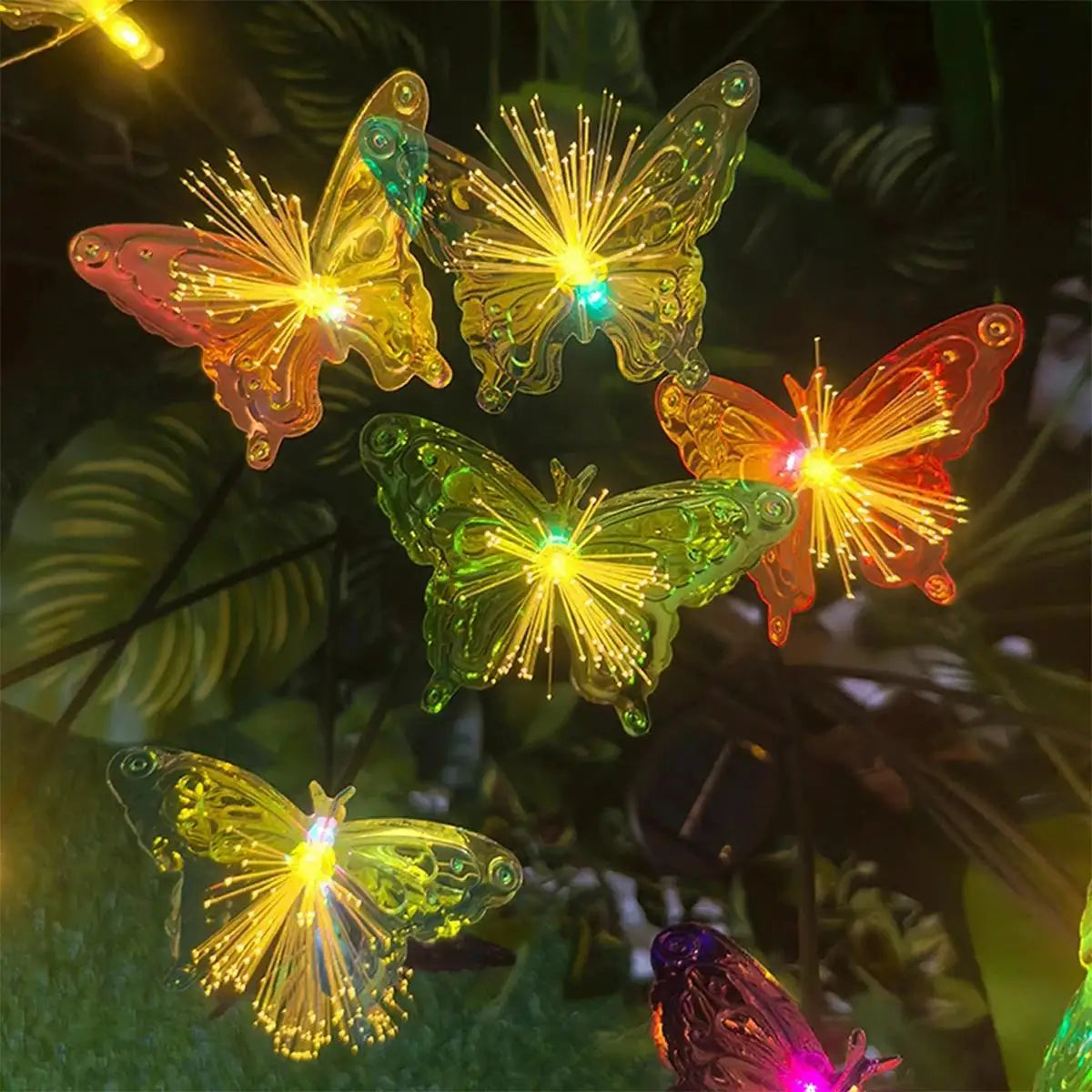Solar LED Butterfly Garden Light for Outdoor Decoration