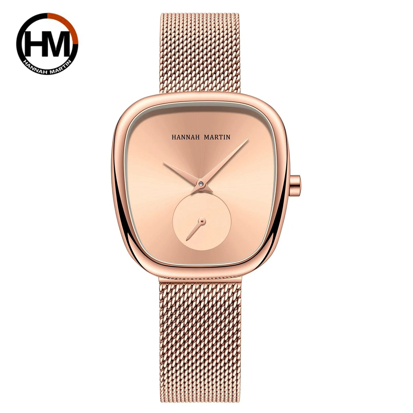 Hannah Martin Women Quartz Watch 34mm Wine Barrel Rose Gold