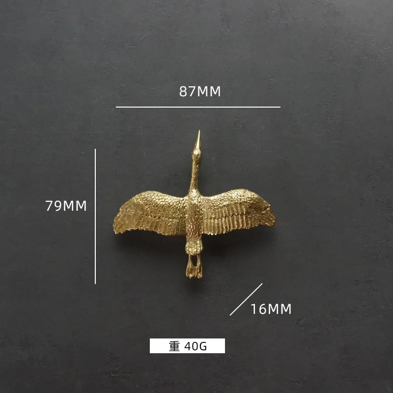 Brass Wild Goose Cabinet Handles Nordic Gold Drawer Pulls