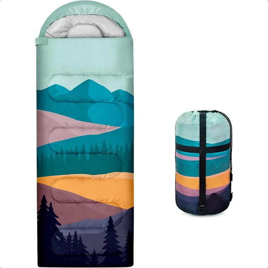 Cotton Sleeping Bags Adults 3 Seasons Waterproof Outdoor